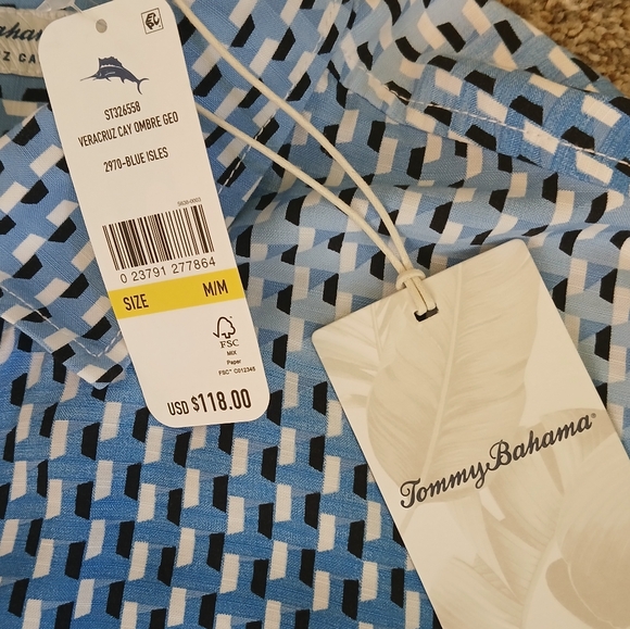 Tommy Bahama The Veracruz Cay Casual Button Down Shirt Men's Size Medium (NWT) - Picture 4 of 6